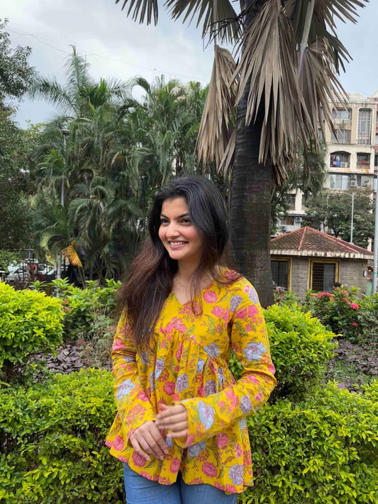 Zeemi Full Sleeve Peplum Top - Zeemi World