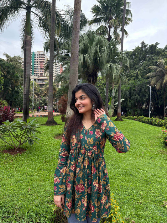 Saiyara - Peplum Short Kurti - Zeemi World 