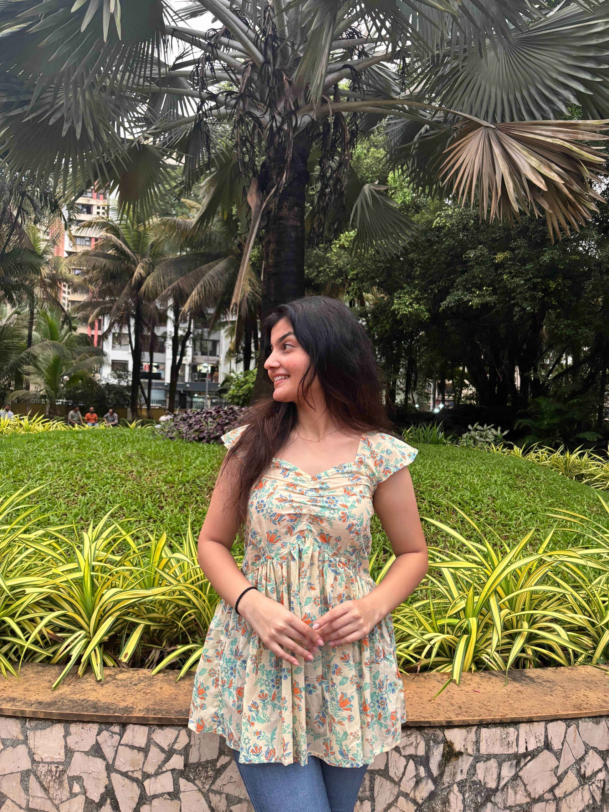 Salbeg - Cotton Short Kurti - Zeemi World 