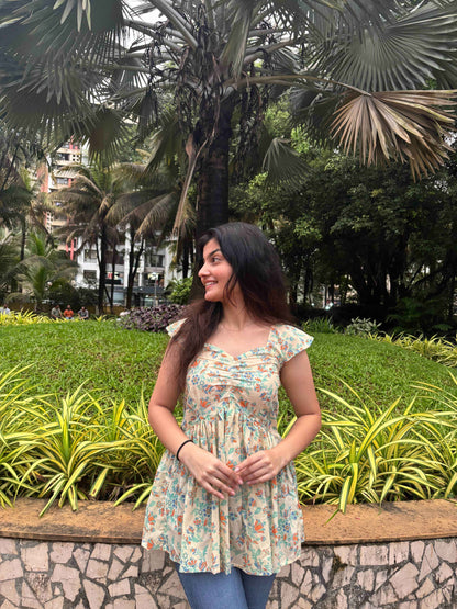 Salbeg - Cotton Short Kurti - Zeemi World 